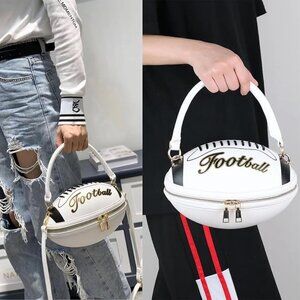 Football Shaped Crossbody Shoulder Bag